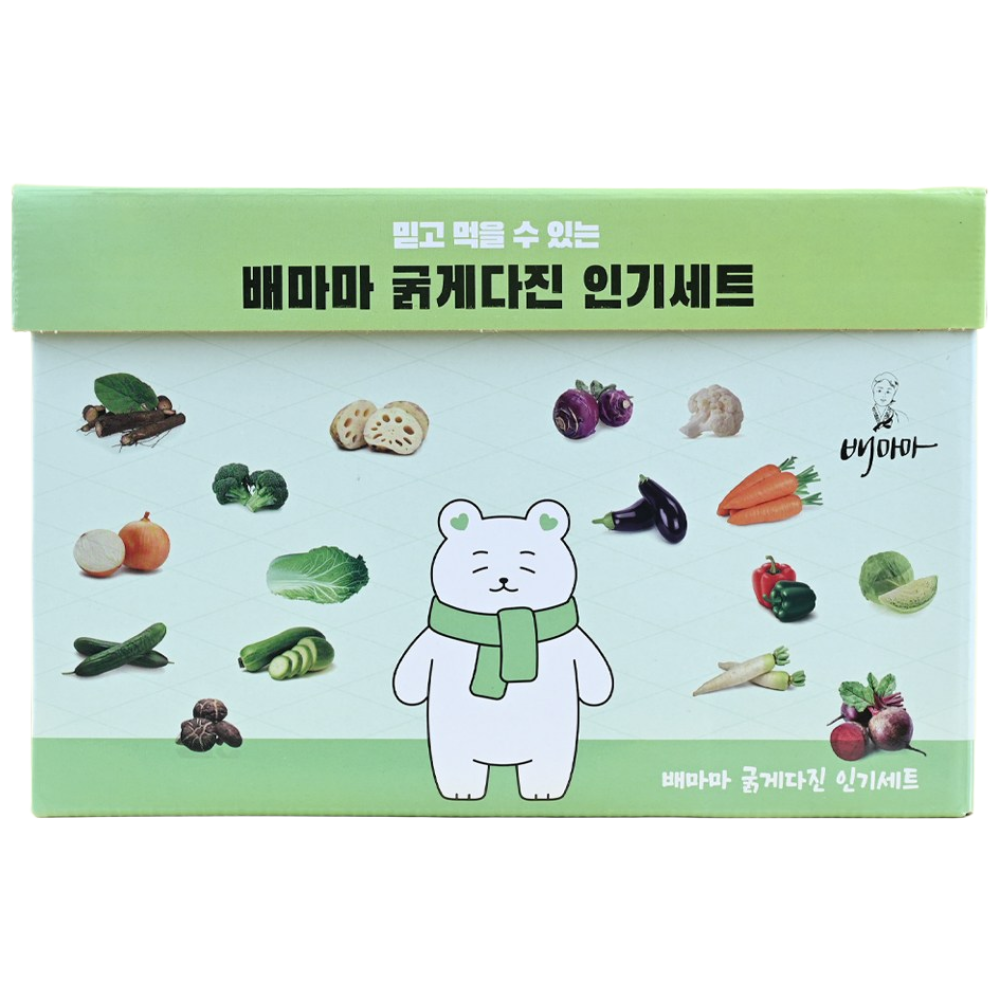 이유식 - 배마마 굵게다진 인기세트 야채 큐브, 90g