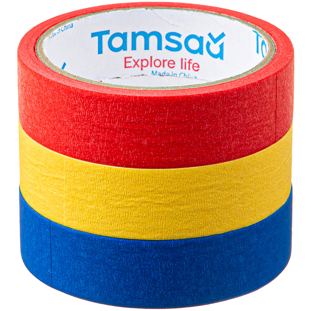 마스킹테이프 - 탐사 원색 칼라마스킹 테이프 25mm x 13m
